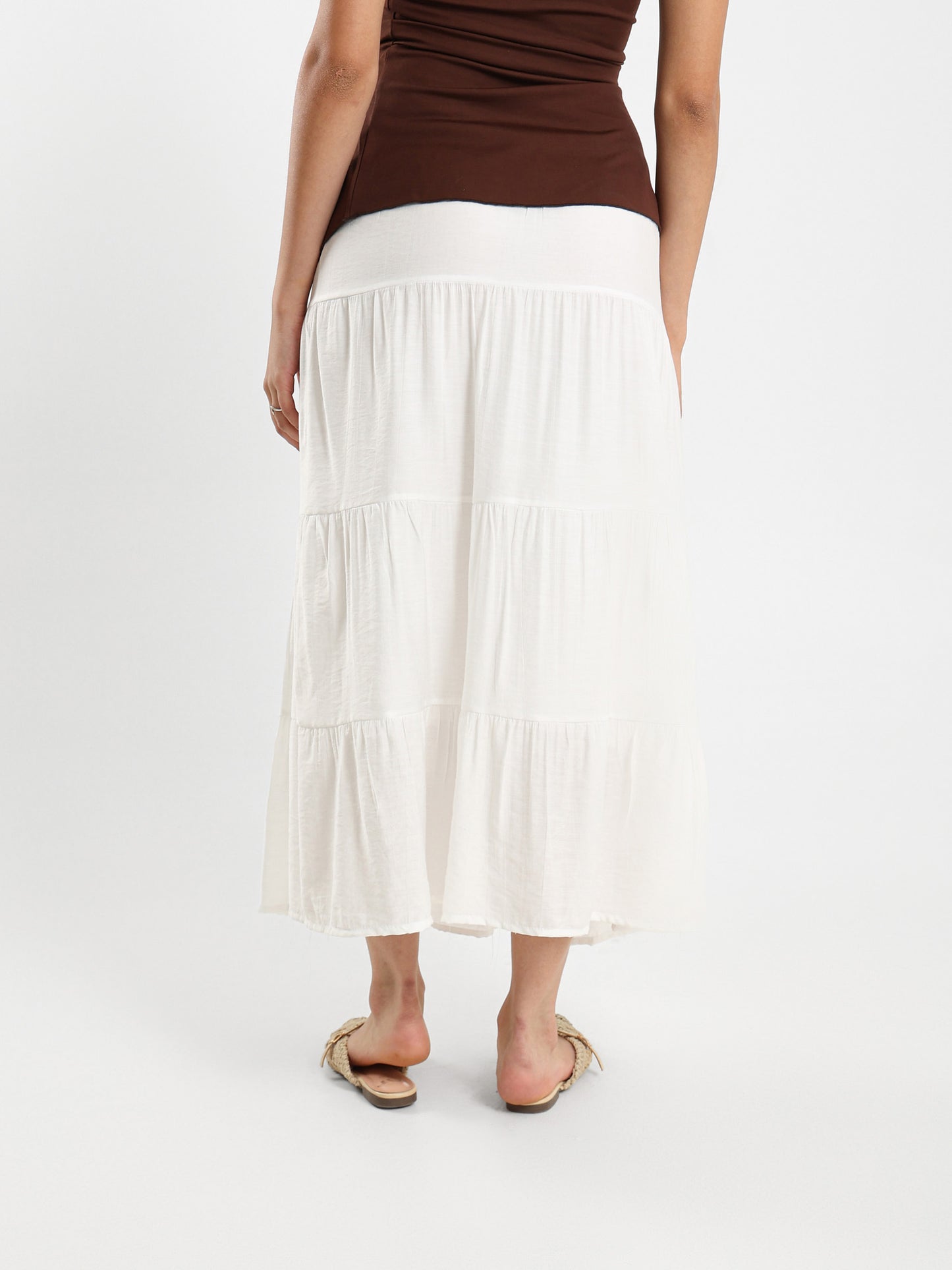 Tiered Flowing Maxi Skirt