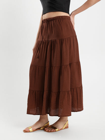 Tiered Flowing Maxi Skirt