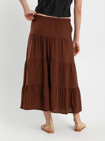 Tiered Flowing Maxi Skirt