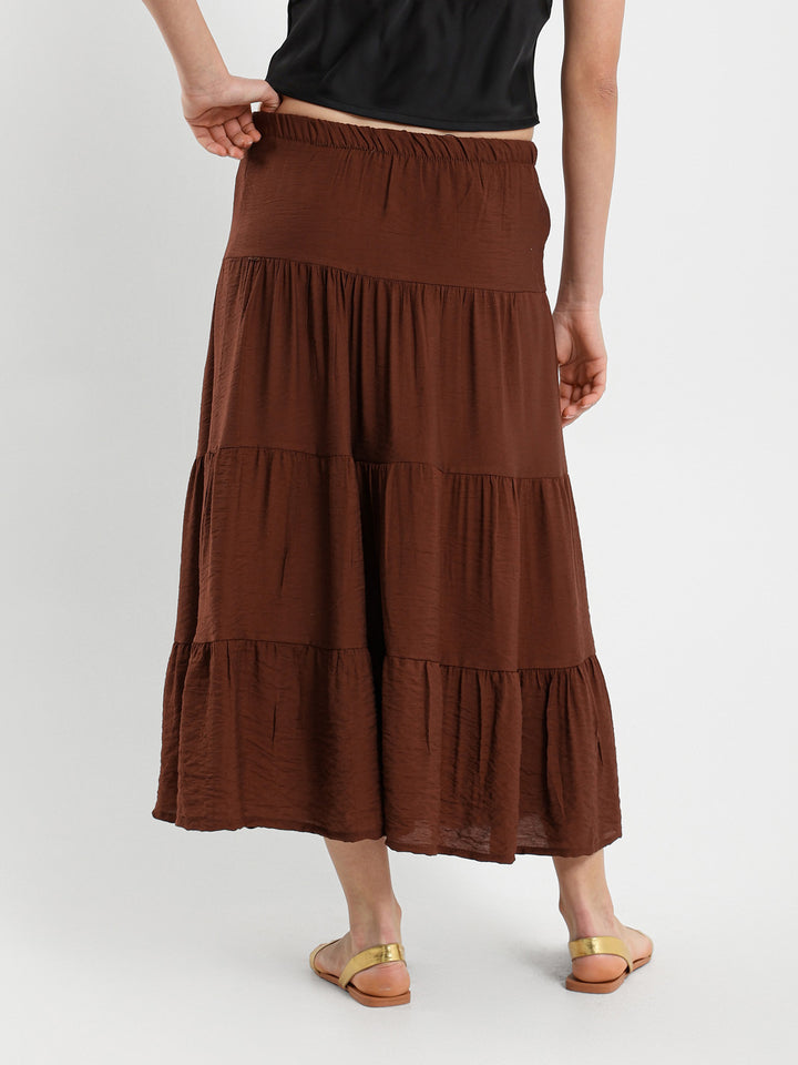 Tiered Flowing Maxi Skirt