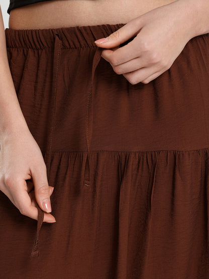 Tiered Flowing Maxi Skirt