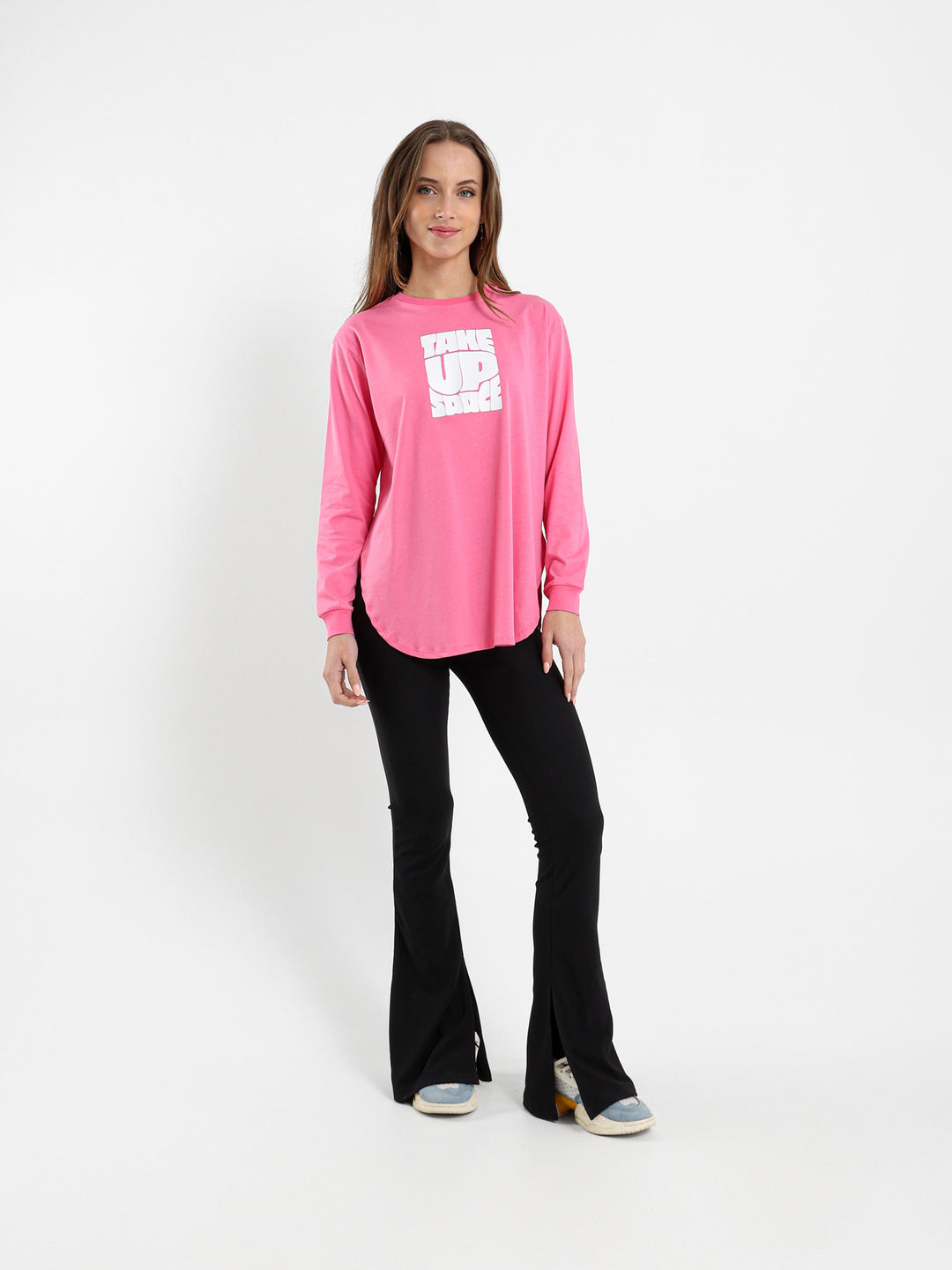 Take Up Space Printed Long Sleeve T-Shirt