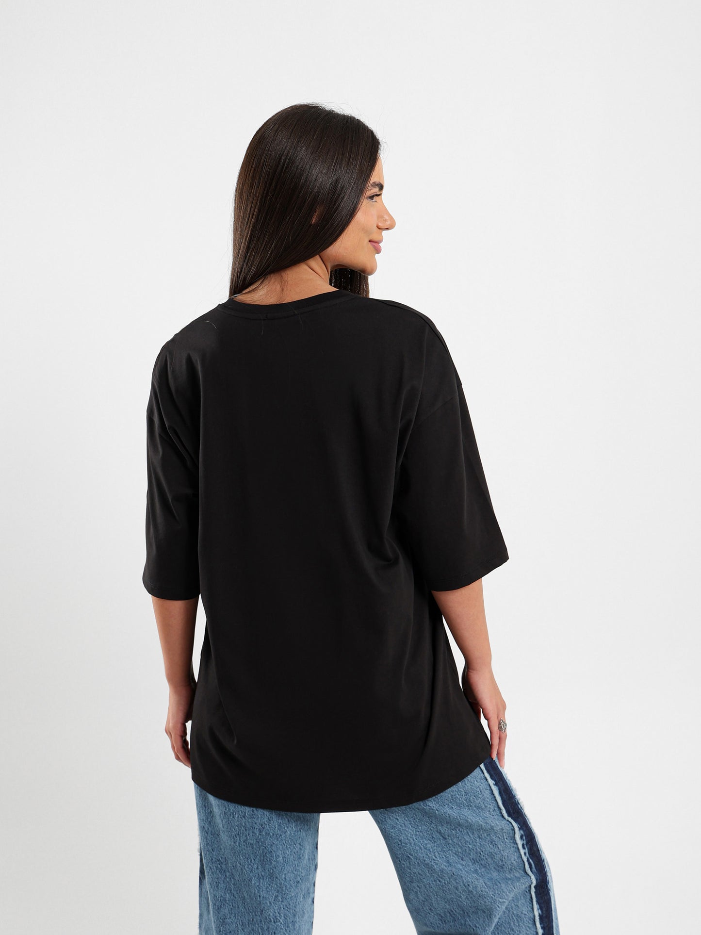 Oversized Best Shot Print T-Shirt