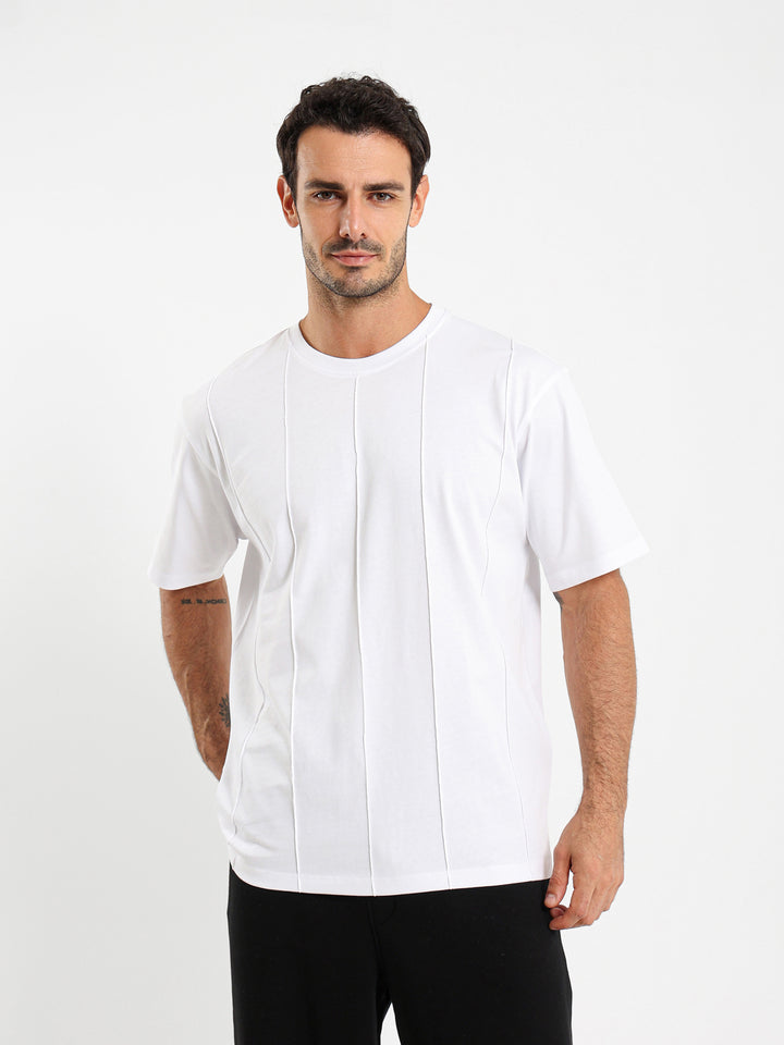 Oversized T-Shirt With Front Stitching