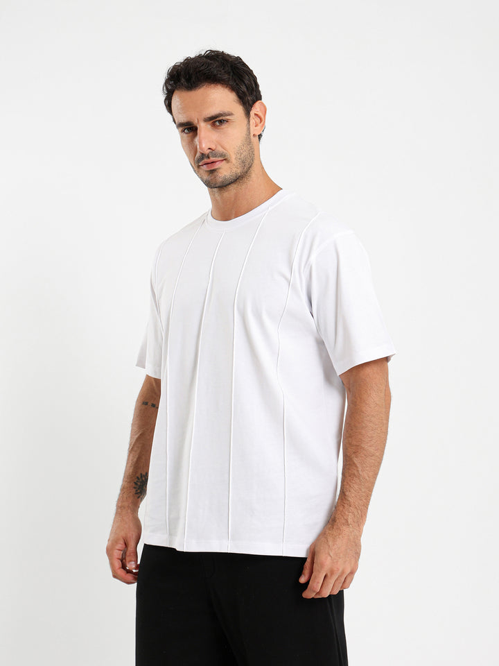 Oversized T-Shirt With Front Stitching