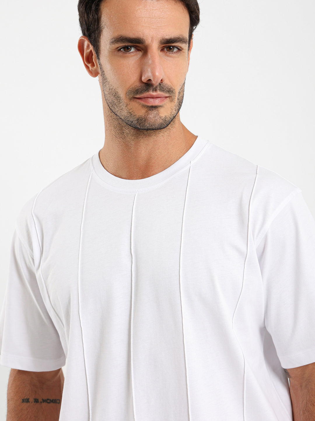Oversized T-Shirt With Front Stitching