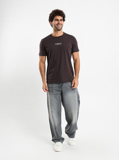 Crest Printed Cotton Tee