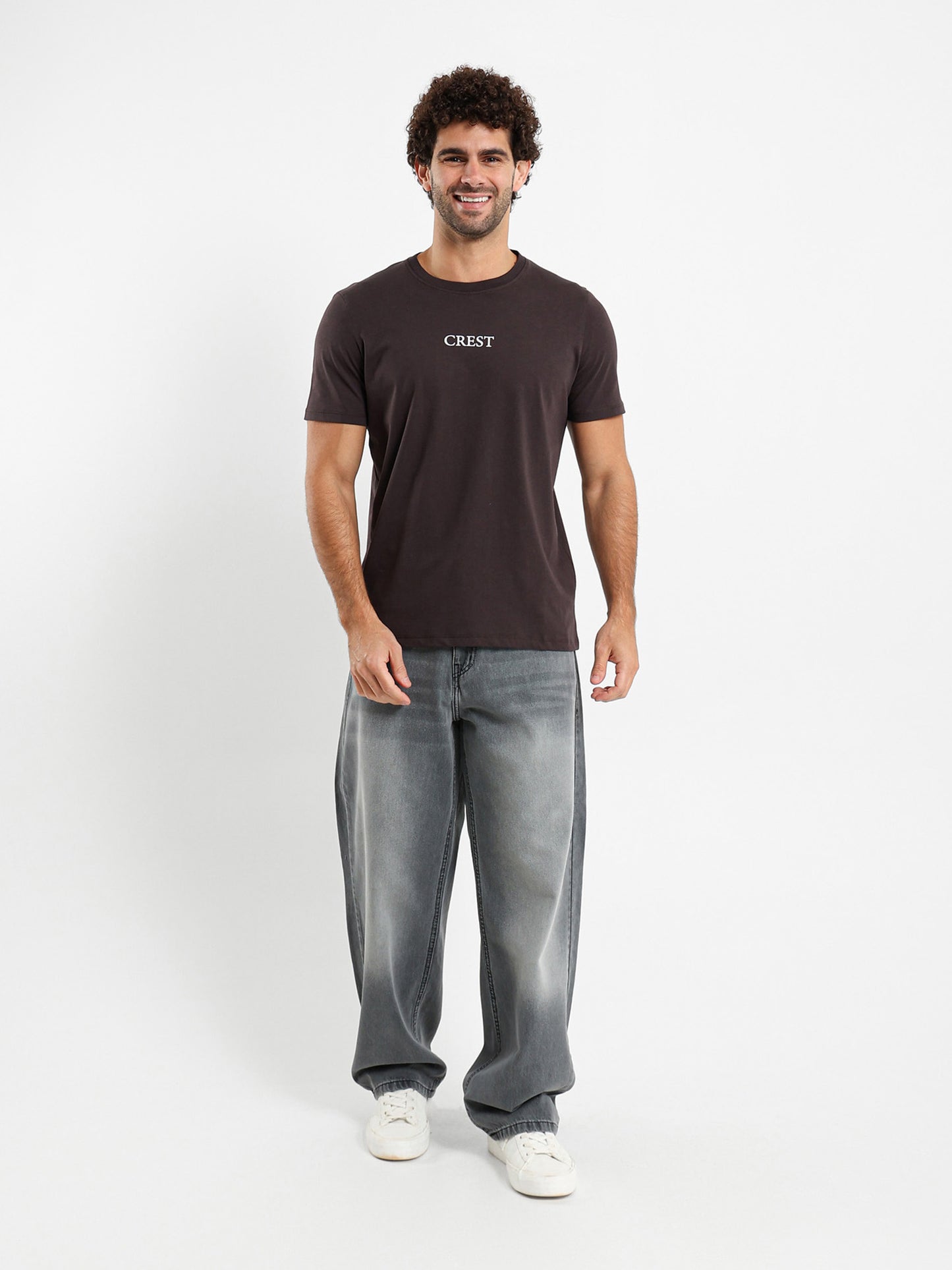 Crest Printed Cotton Tee