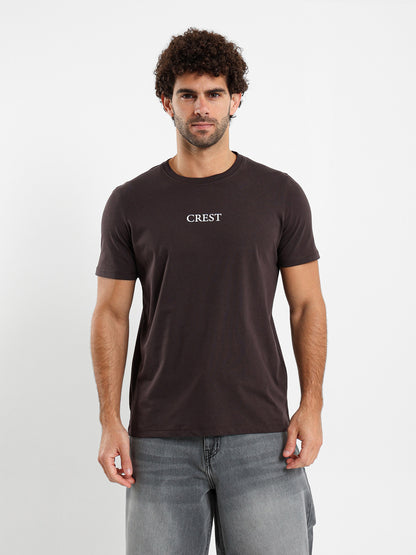 Crest Printed Cotton Tee