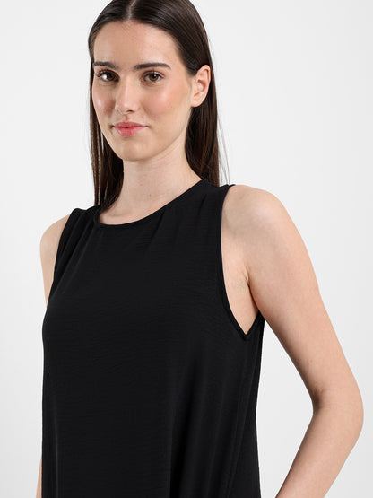 Side Pockets Sleeveless Long Dress