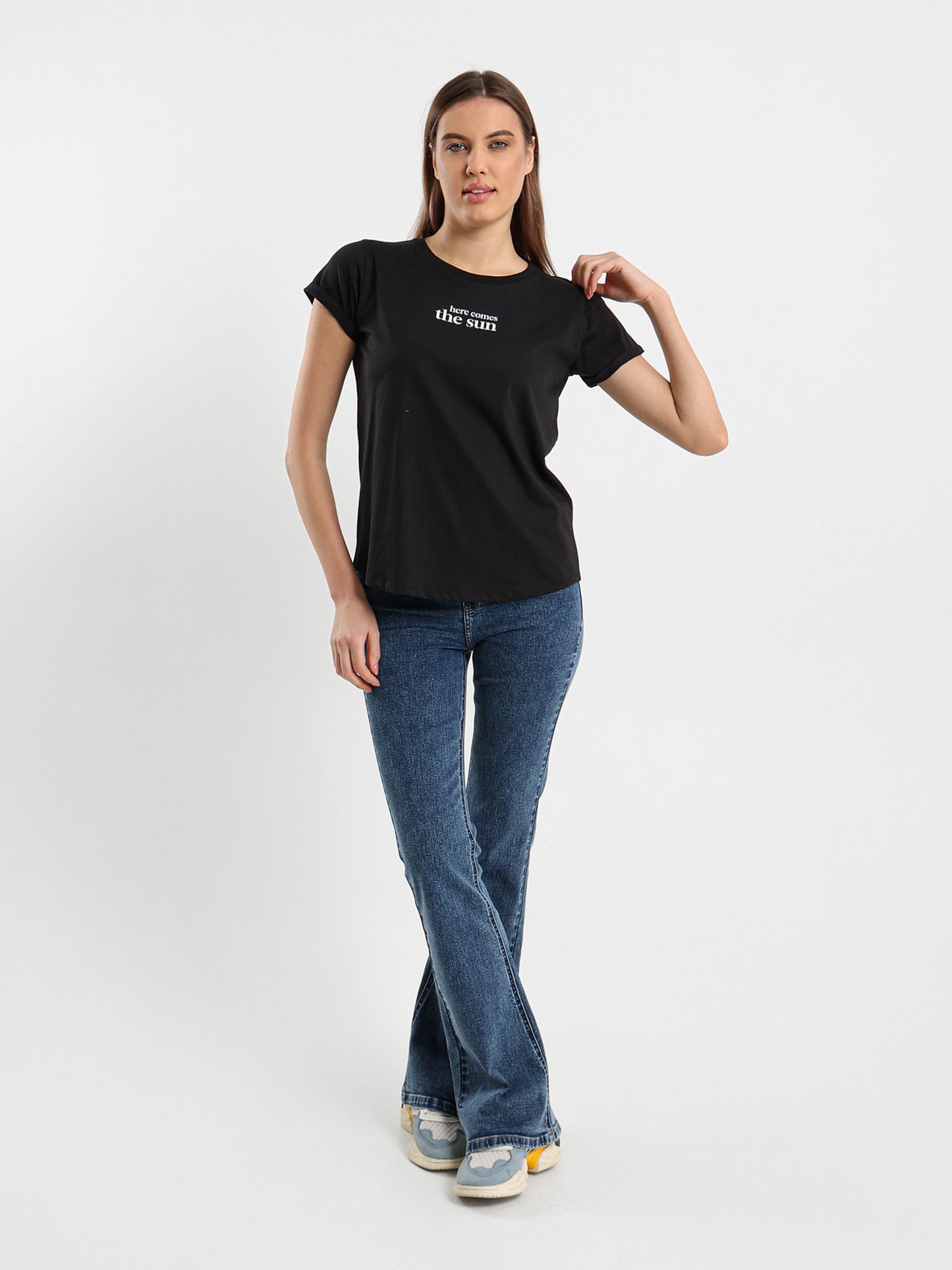 Here Comes the Sun Printed T-Shirt