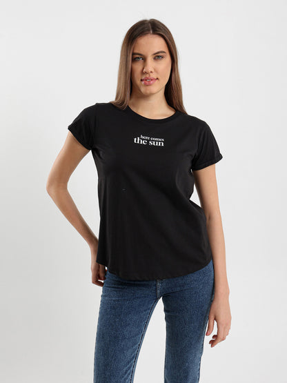 Here Comes the Sun Printed T-Shirt
