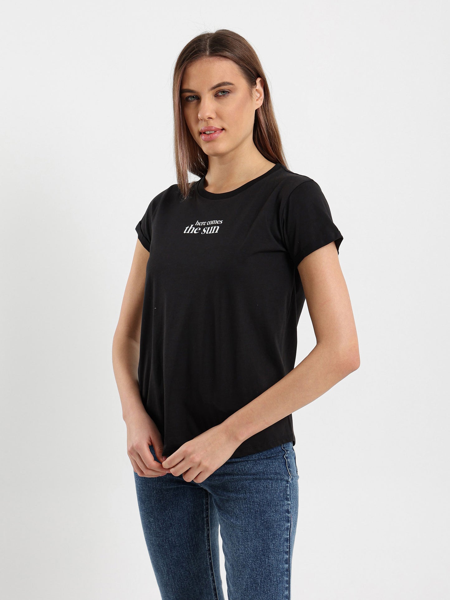 Here Comes the Sun Printed T-Shirt