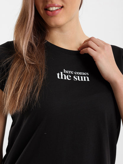 Here Comes the Sun Printed T-Shirt