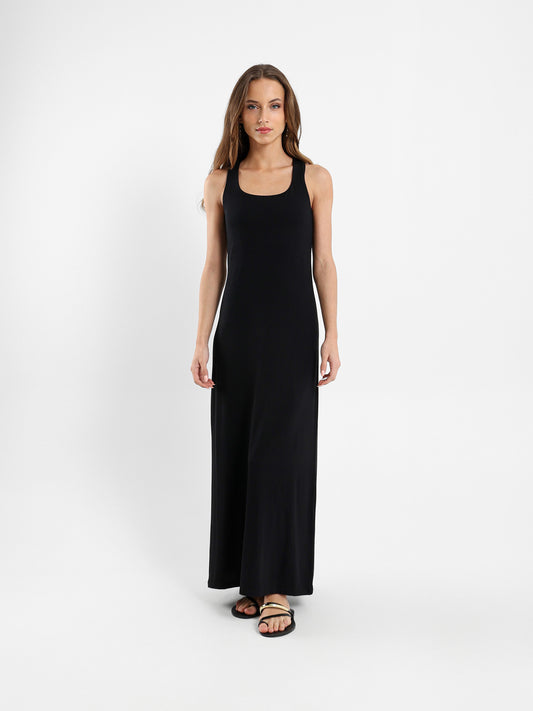 Scoop Neck Sleeveless Maxi Dress