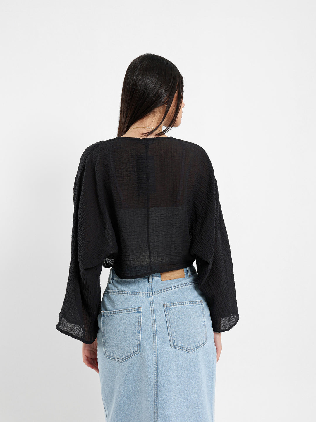 Tie-Front Kimono