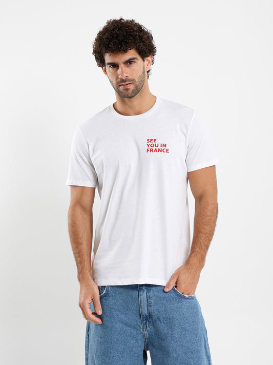 See You In France Printed Tee