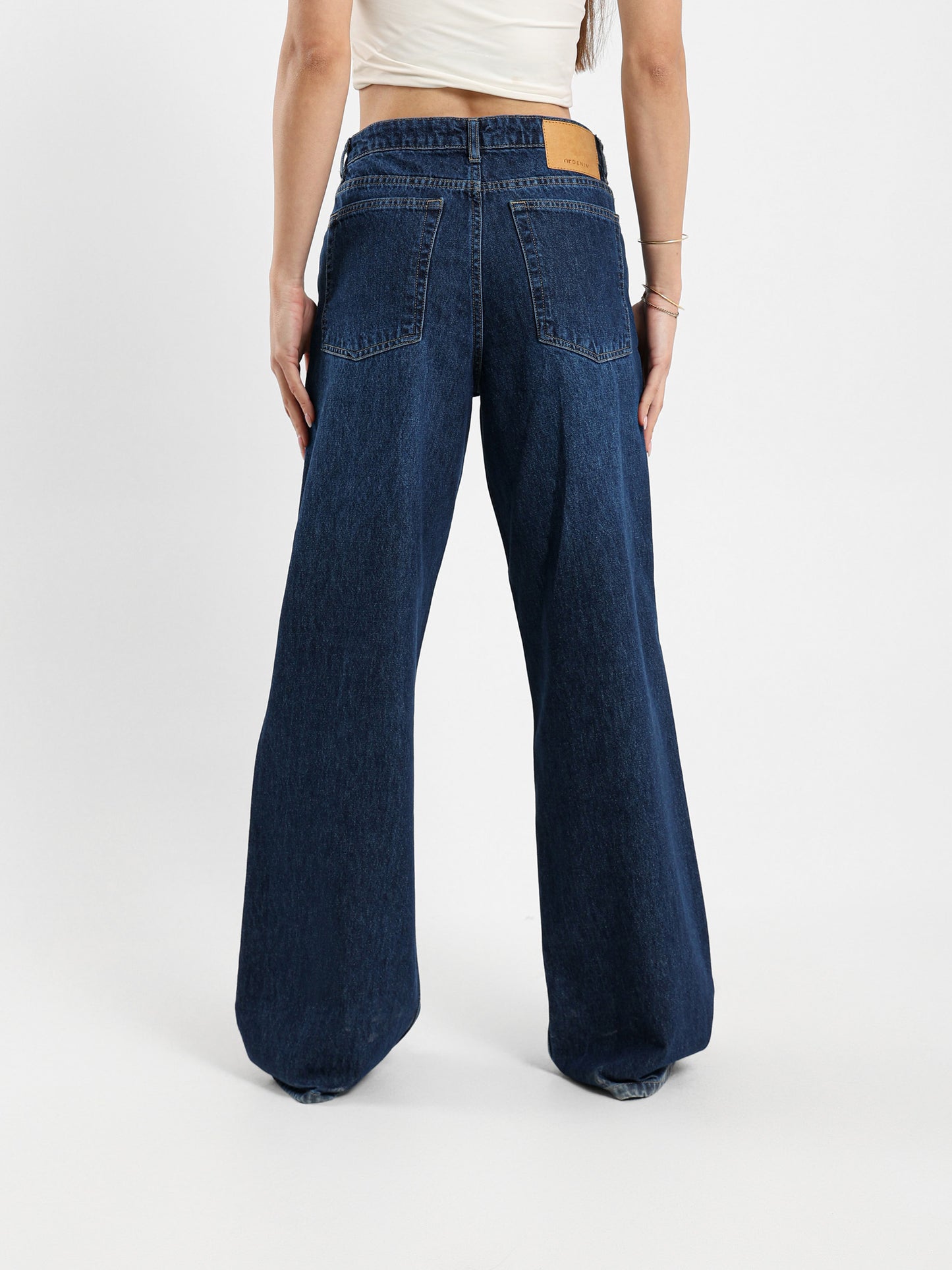 Wide Leg Denim Pants