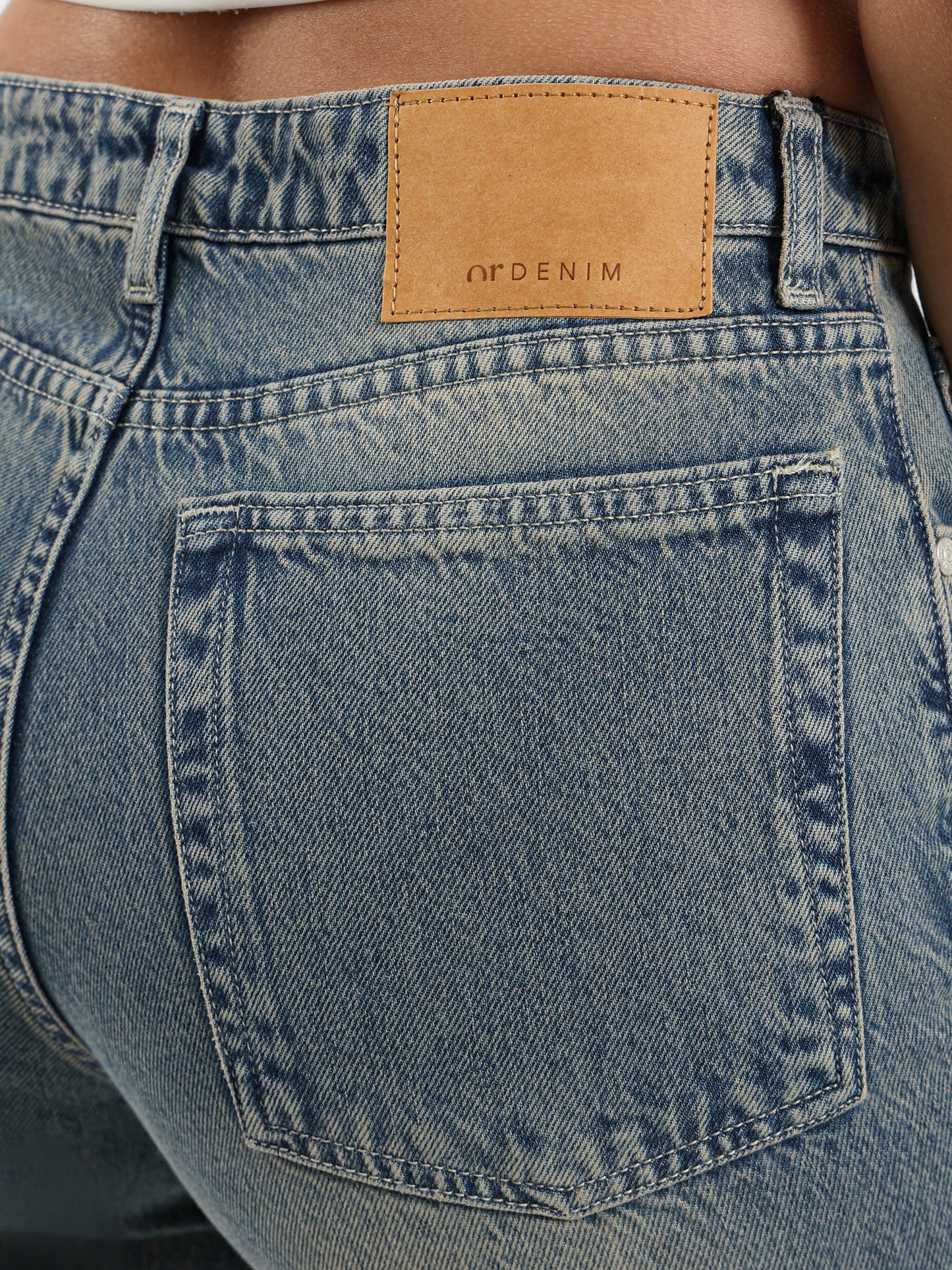 Wide Leg Denim Pants