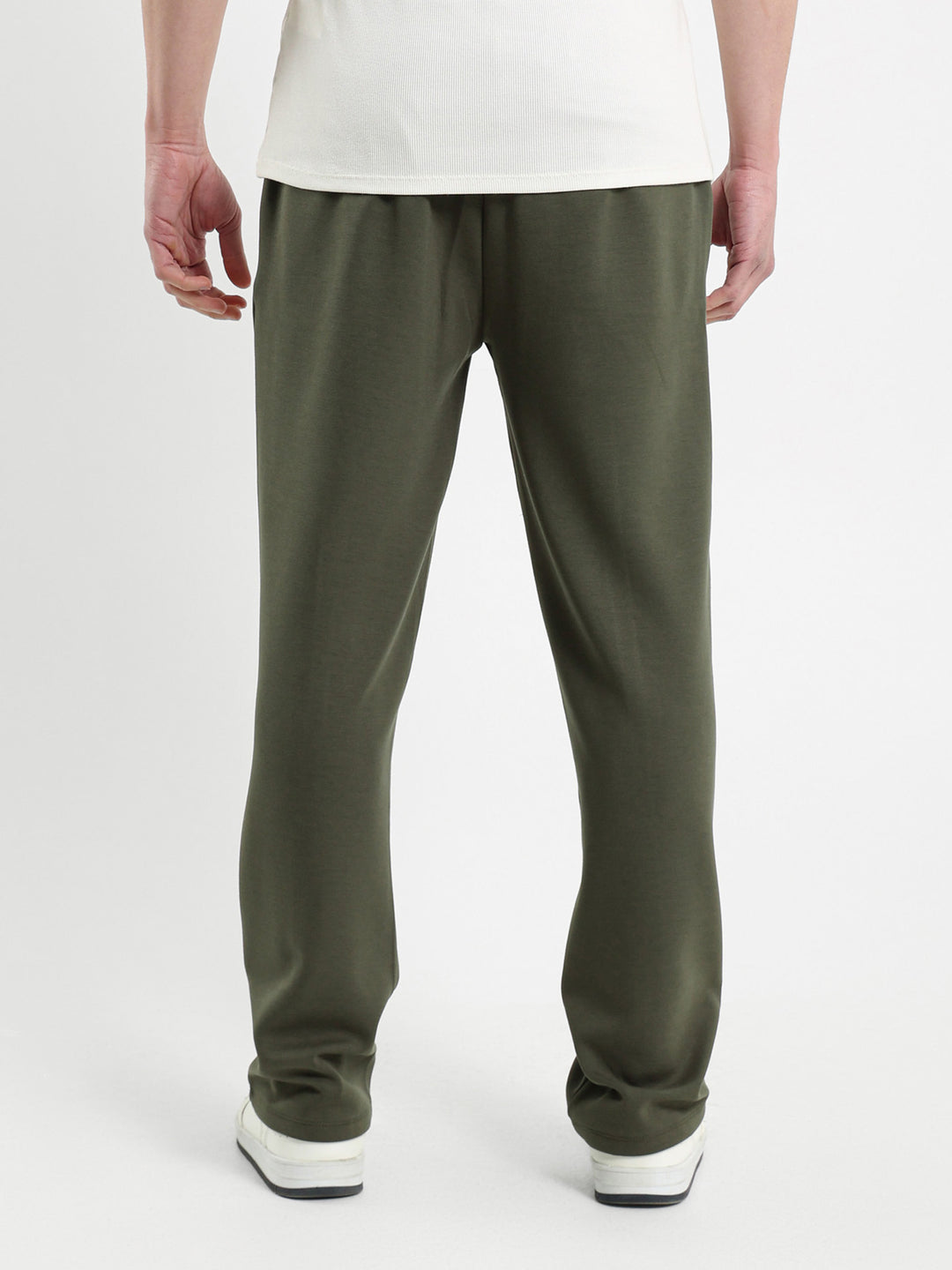 Regular Fit Pants With Front Crease