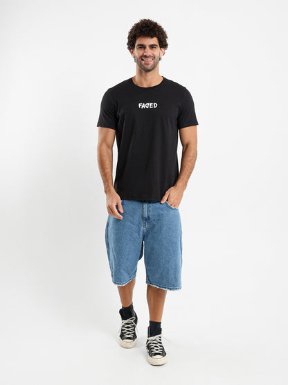 Fading Graphic Cotton Tee