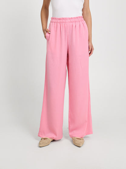 Loose Elastic Waist Pants