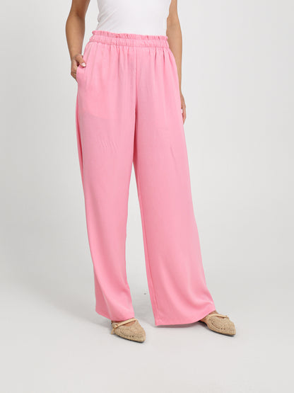 Loose Elastic Waist Pants
