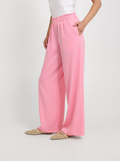 Loose Elastic Waist Pants