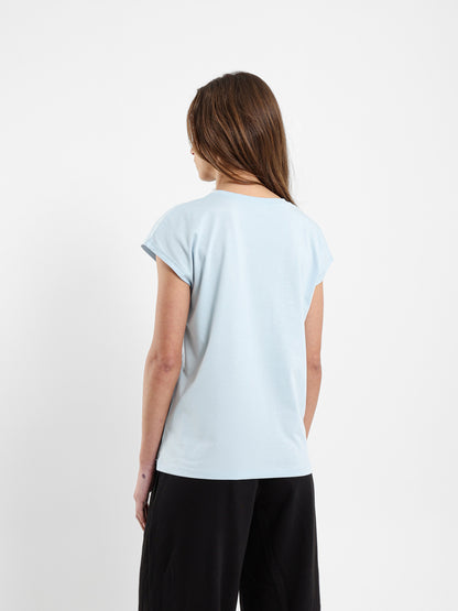 Pickles Print Cap Sleeve T-Shirt