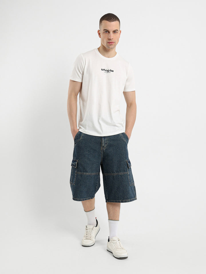 Denim Cargo Shorts