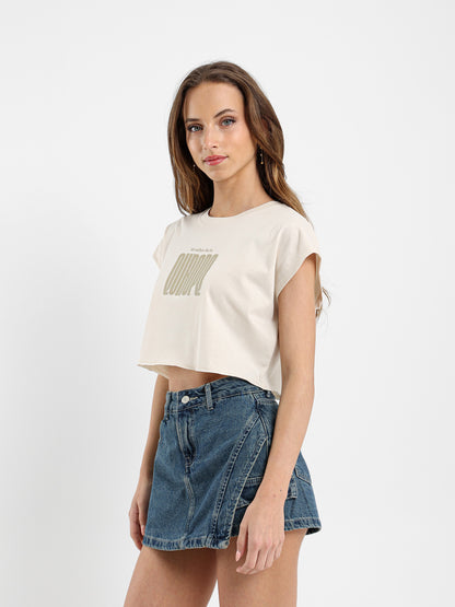 I'd Rather Be In Europe Cropped T-Shirt