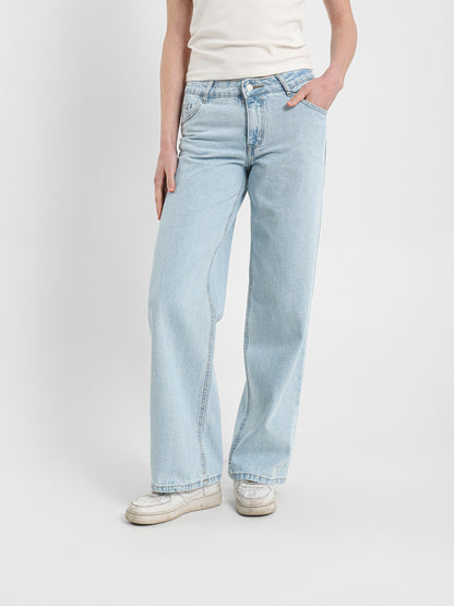 Over Dye Wide Leg Jeans