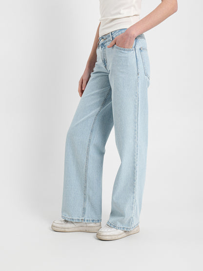 Over Dye Wide Leg Jeans