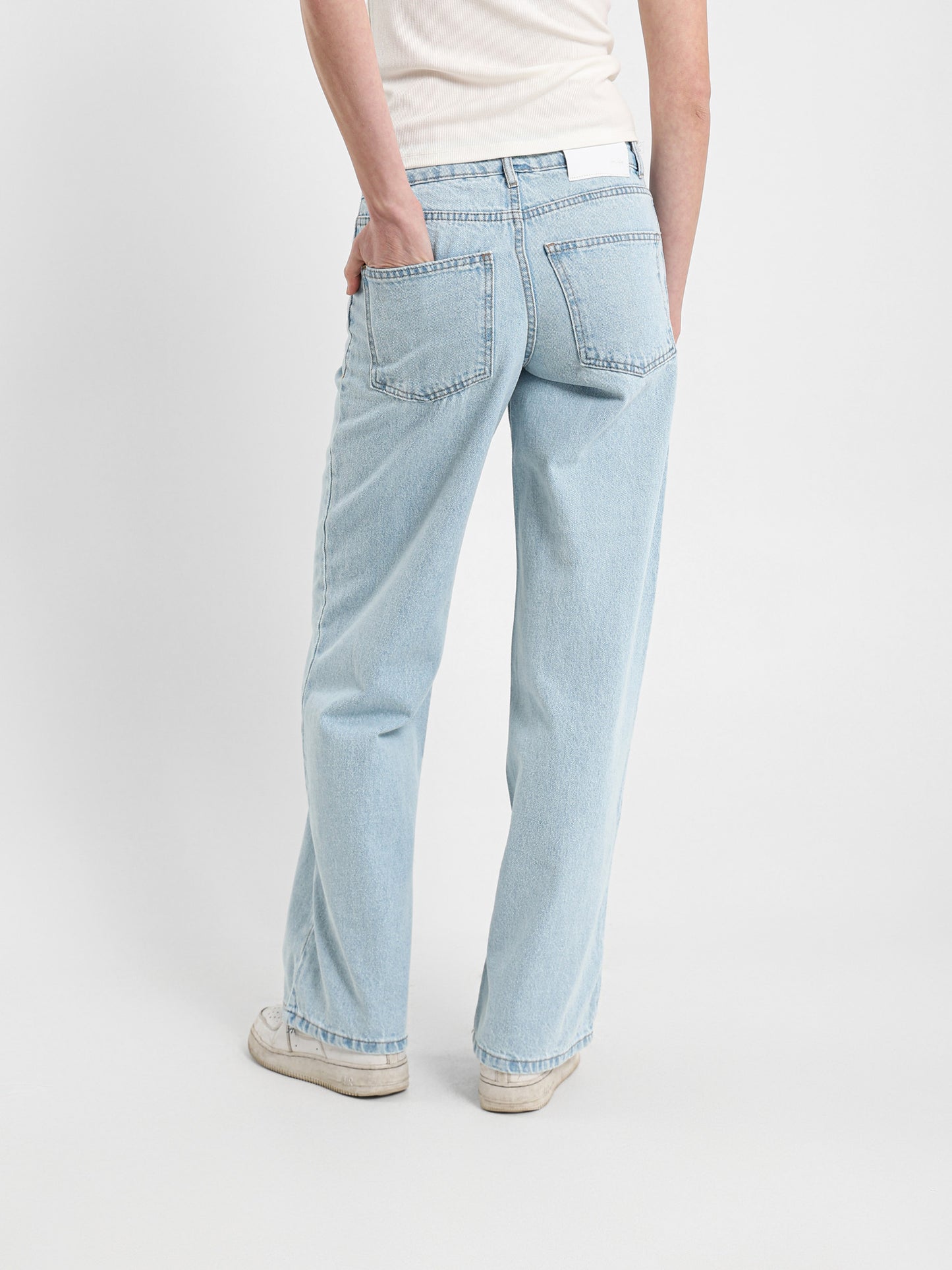 Over Dye Wide Leg Jeans