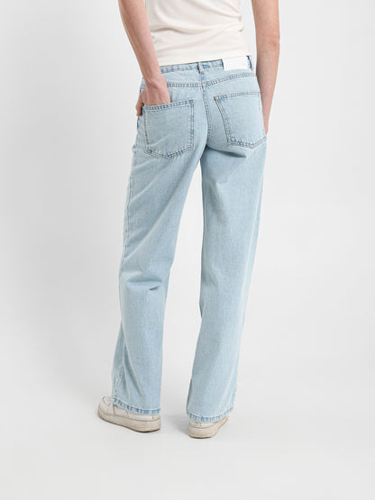 Over Dye Wide Leg Jeans