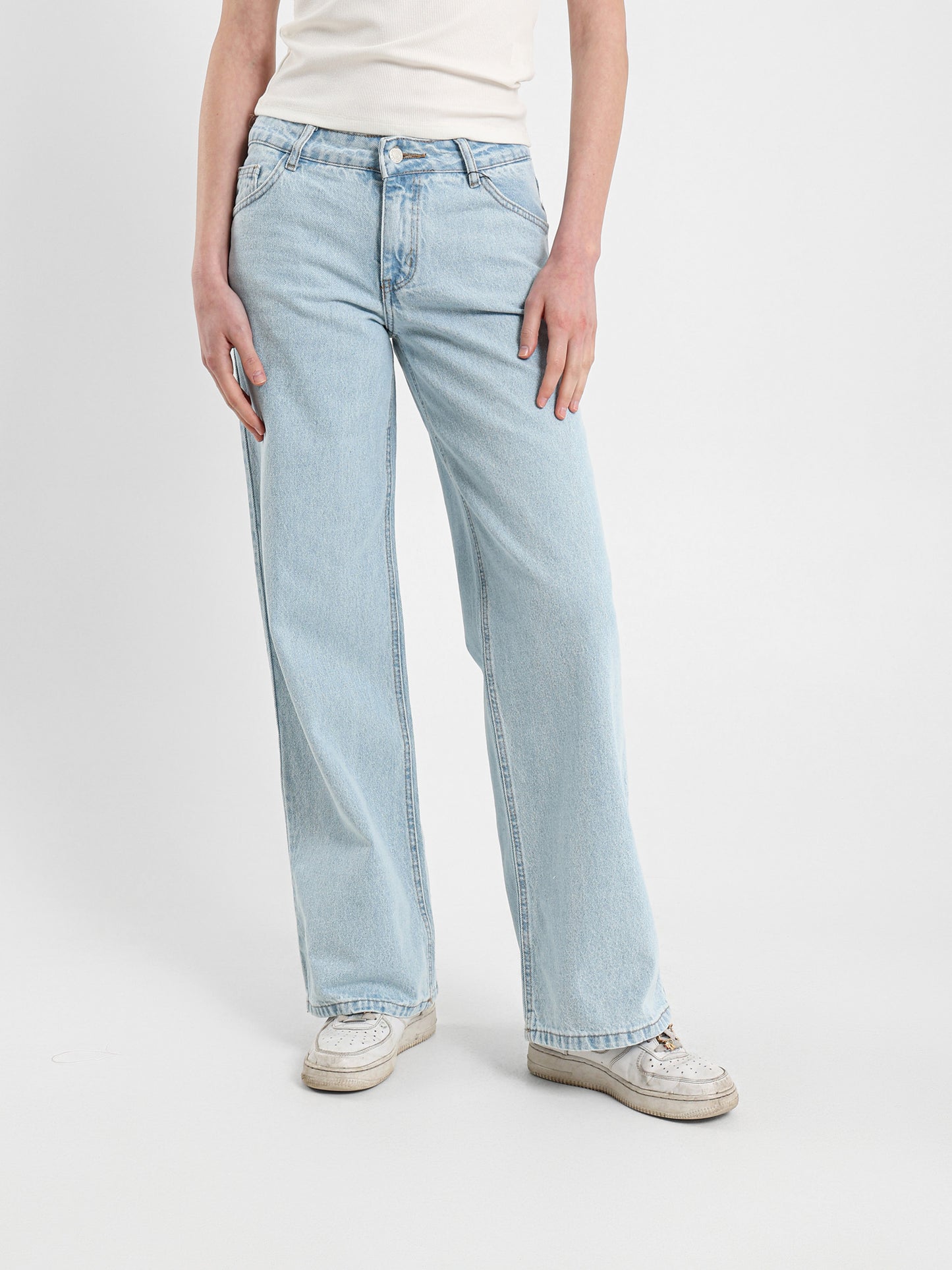 Over Dye Wide Leg Jeans