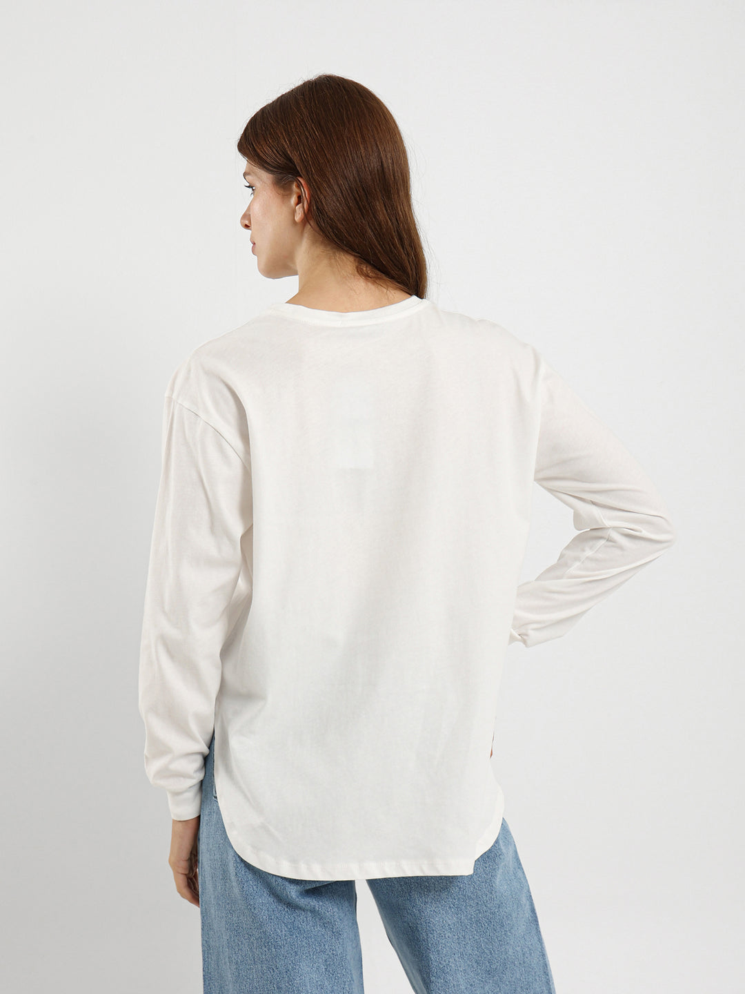Heart Print Long Sleeve T-Shirt