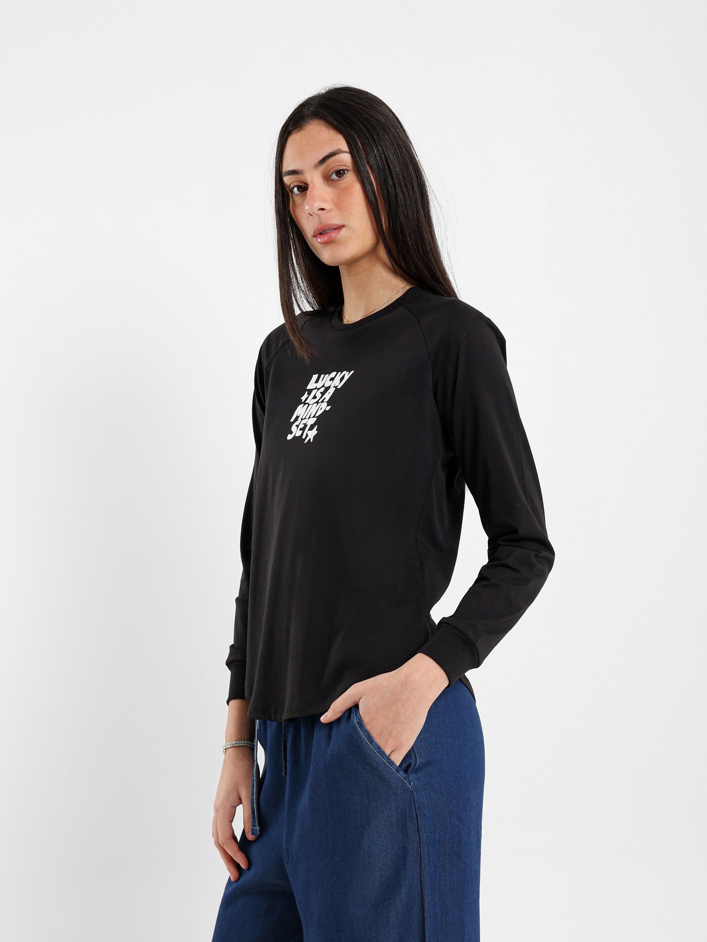 Lucky Is a Mindset Raglan T-Shirt