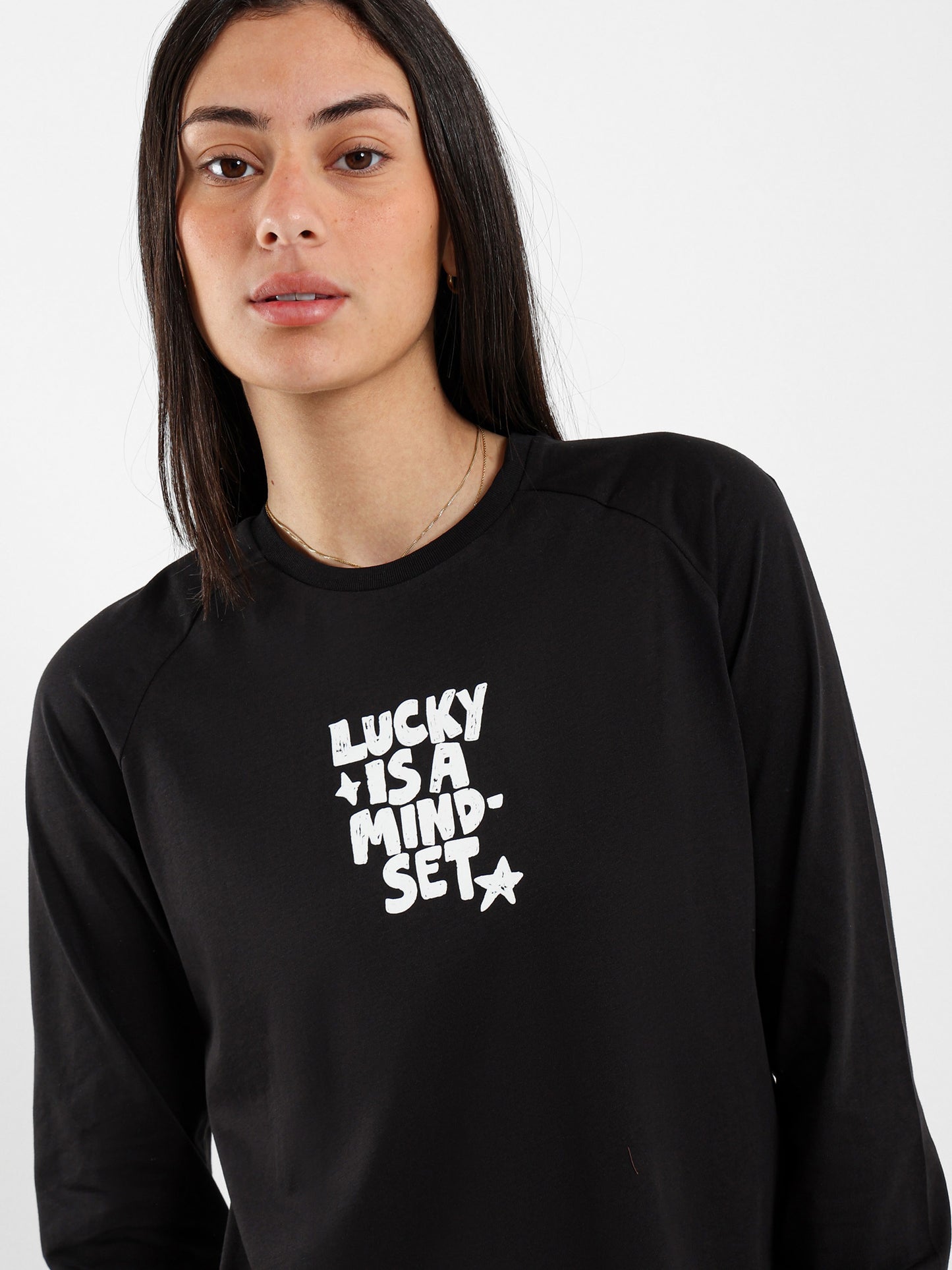 Lucky Is a Mindset Raglan T-Shirt