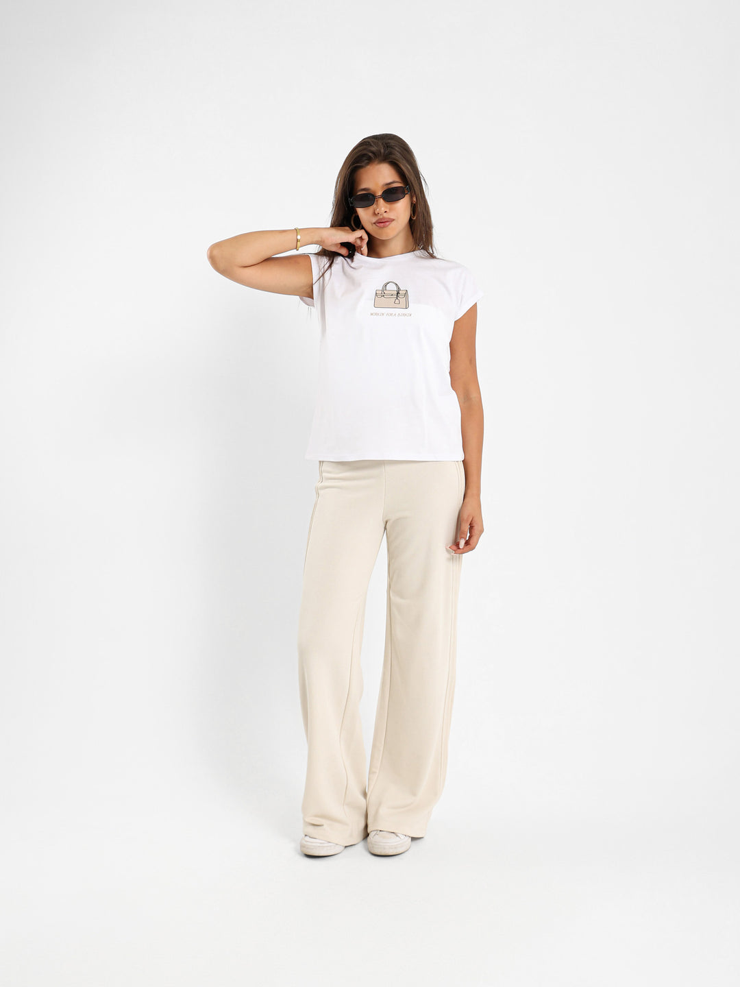 Loose Sweatpants With Side Piping
