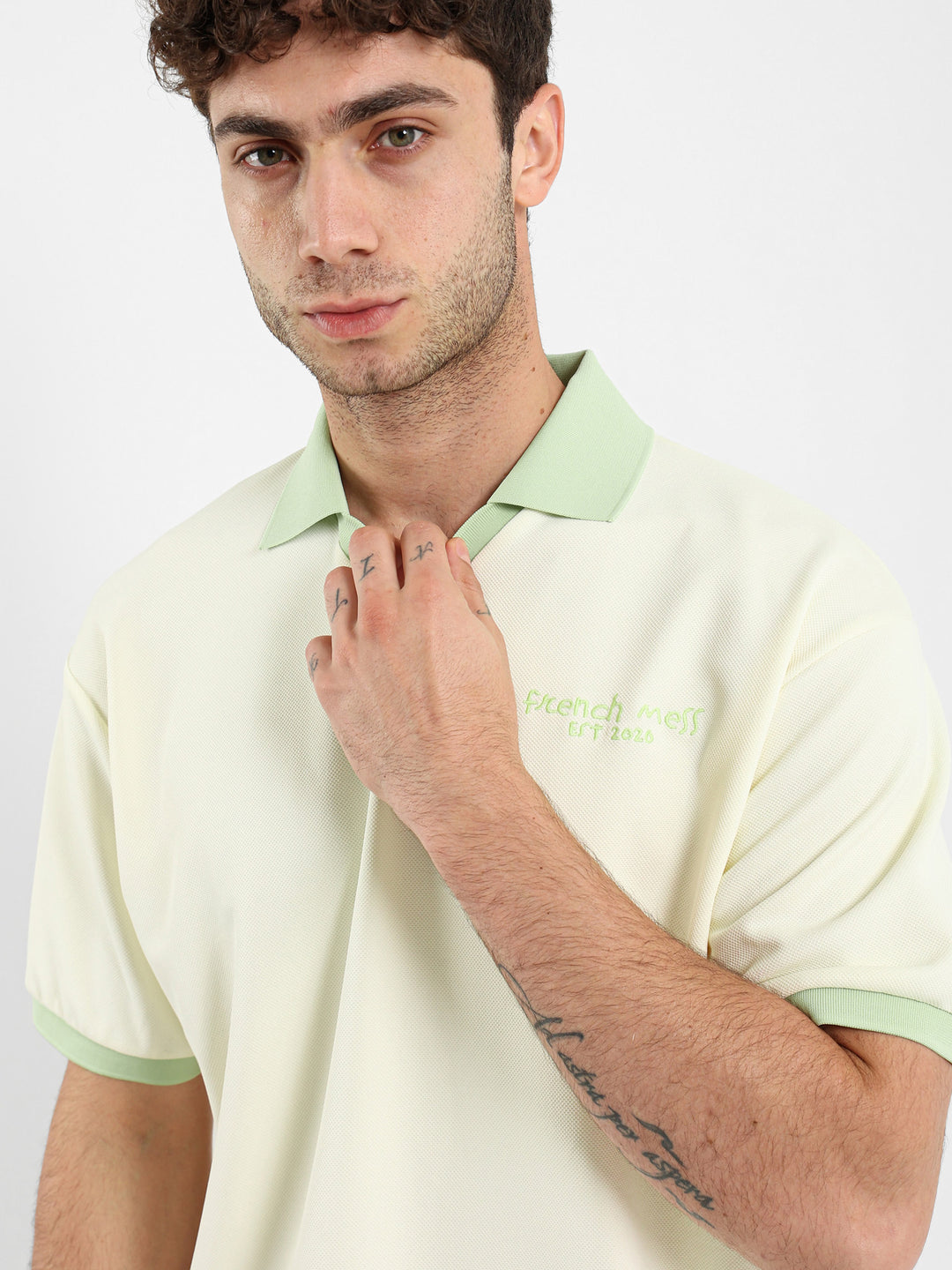 Oversized Polo With Contrast Detail