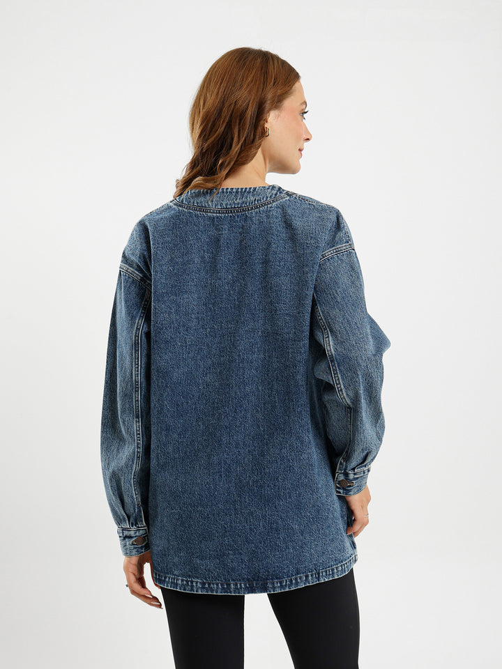 Front Tie Denim Jacket
