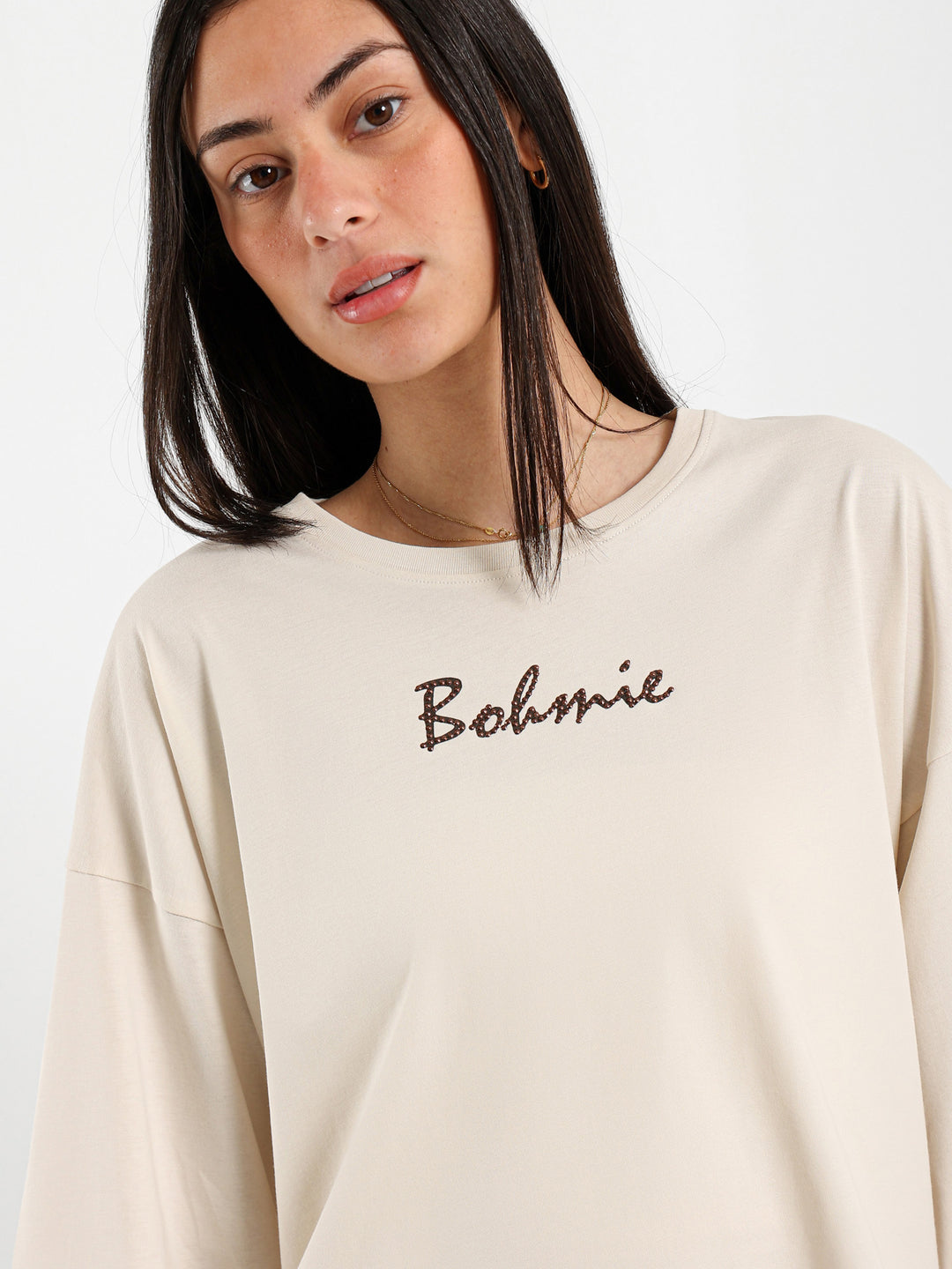 تي شيرت Bohmie بأكمام طويلة