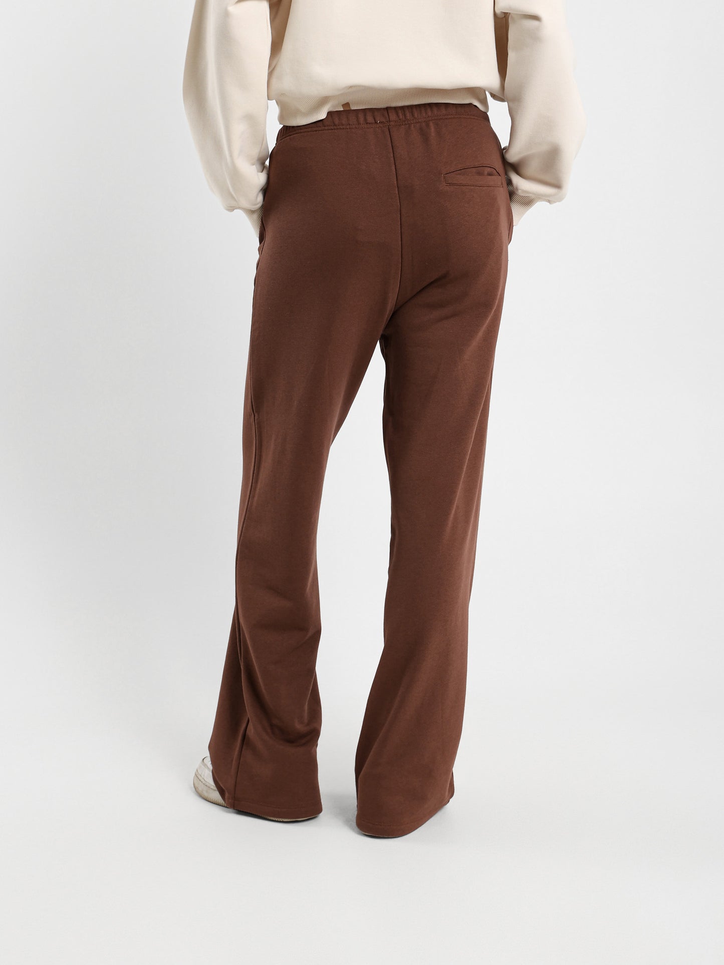 Wide Leg Sweatpants with Elastic Cord