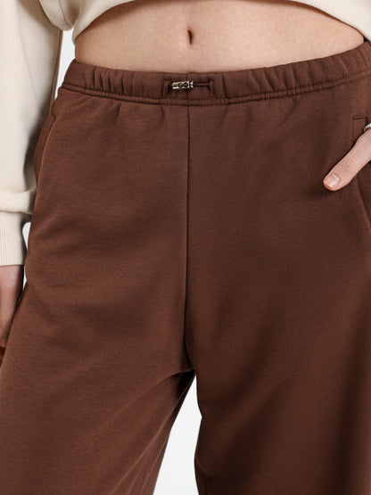 Wide Leg Sweatpants with Elastic Cord