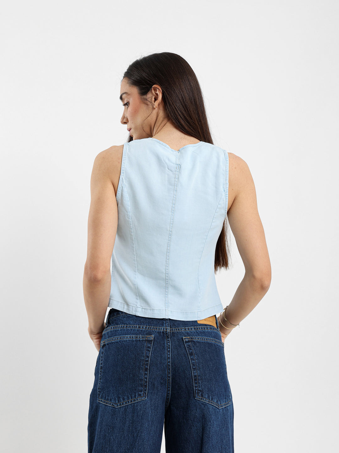 Vest Jacket With Front Ties