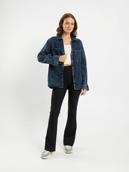 Solid Long-Sleeve Shirt