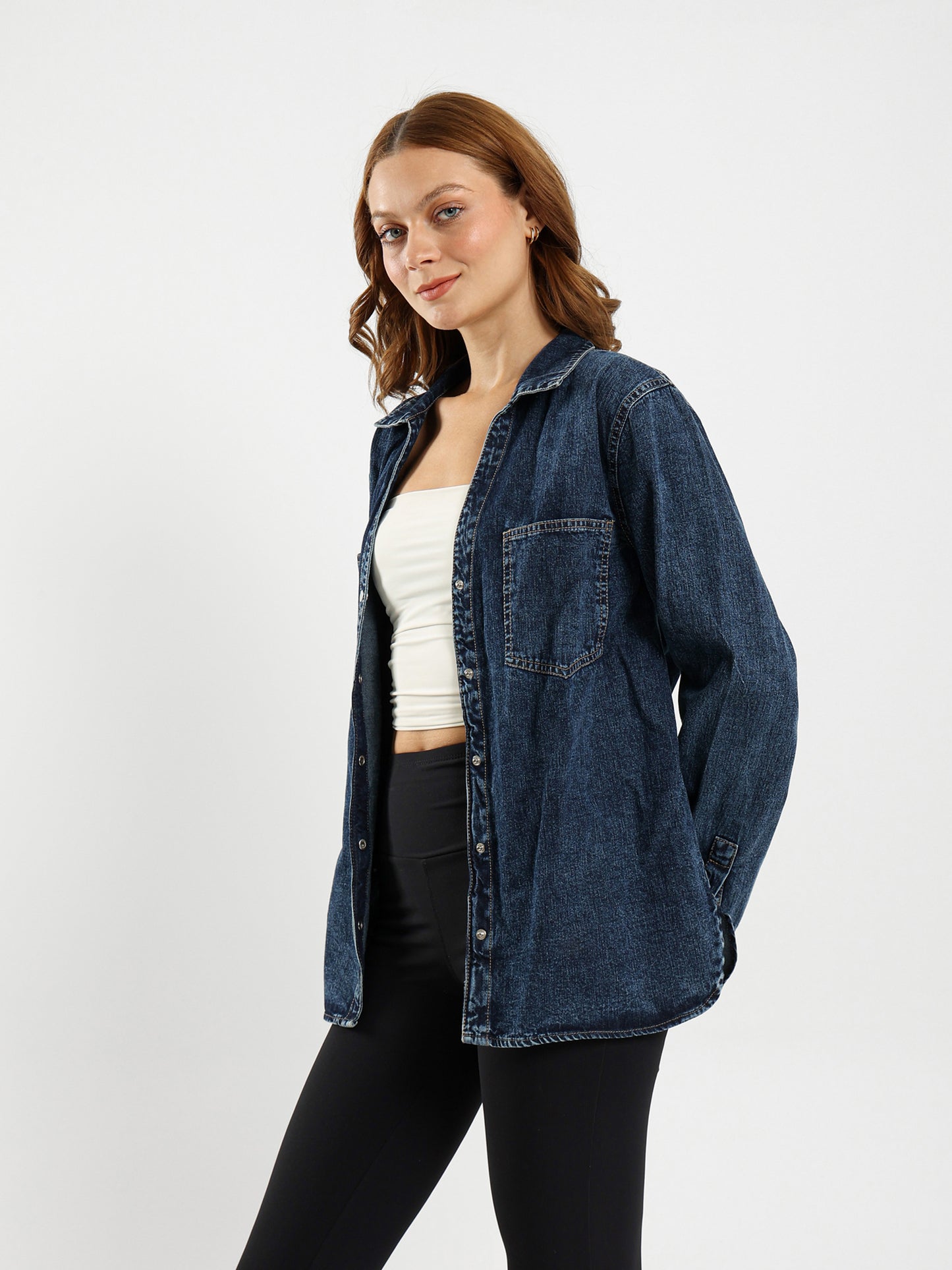 Solid Long-Sleeve Shirt