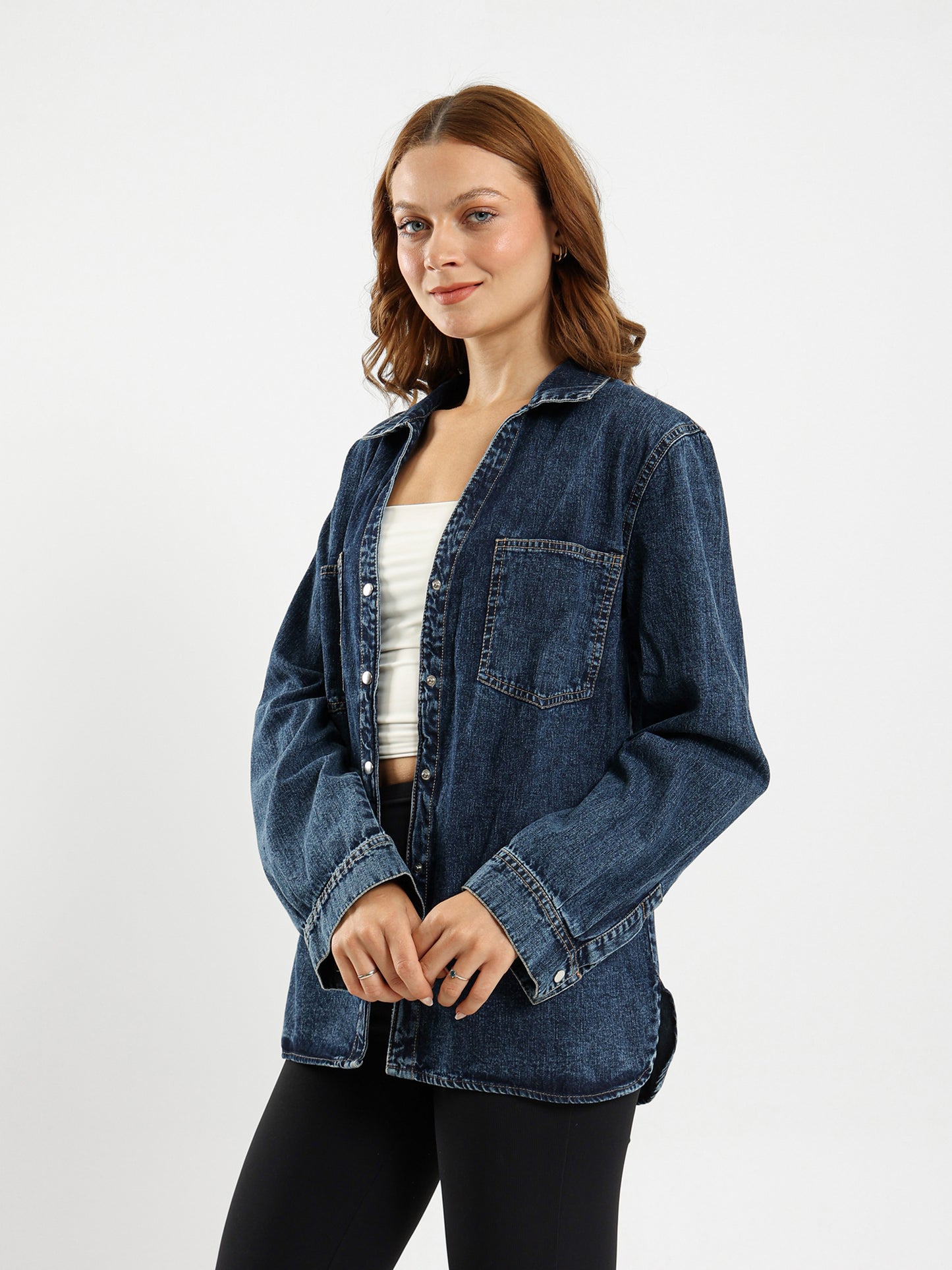 Solid Long-Sleeve Shirt