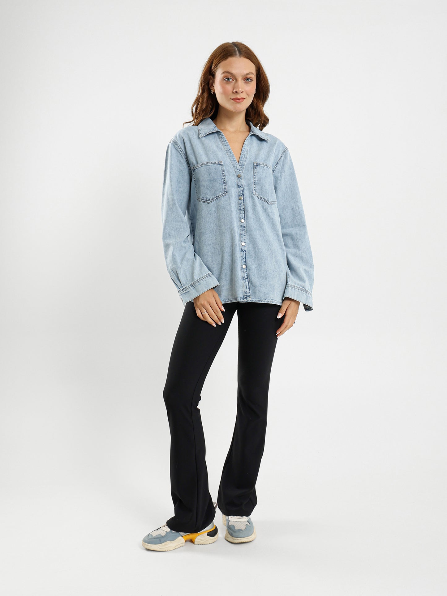 Solid Long-Sleeve Shirt